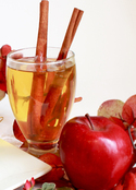 Hot Apple Drink In Glass