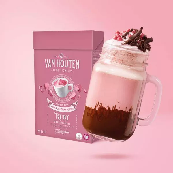 Van Houten Ruby Hot Chocolate 750g