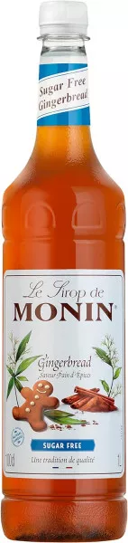 MONIN Sugar Free Gingerbread Syrup - 1 Litre