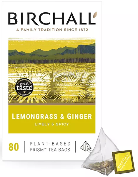 Birchall Lemongrass & Ginger Prism Tea Bags