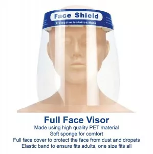 Safety Face Shield - Full Protection Wide Visor