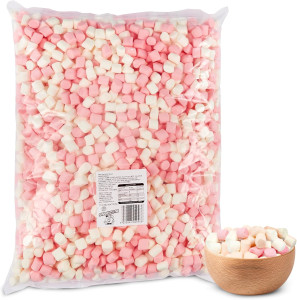 Pink & White Mini Halal Marshmallows 1 KG (small image 2)