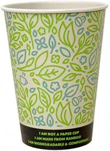 Ultimate Eco Friendly Bamboo Coffee Cups - Biodegradable & Compostable Cups (small image 1)