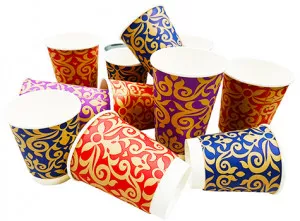 Boutique Double Wall Paper Coffee Cups & Lids (small image 2)