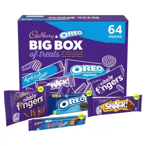 Cadbury & Oreo Big Box of Treats Biscuit Selection Box - 64 Pack