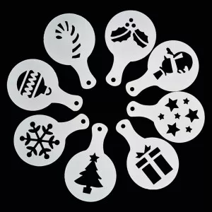 Festive Coffee Stencils Set x 8