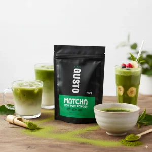 GUSTO 100% Pure Organic Japanese Matcha Powder