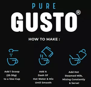 GUSTO Dark 33% Vegan Hot Chocolate Bags 1 KG (small image 2)