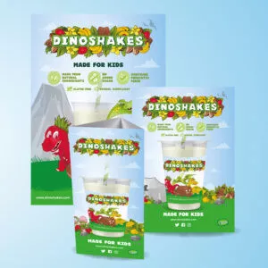 Dinoshakes Sugar Free Liquid Milkshake Mixes - 1 Litre (small image 3)