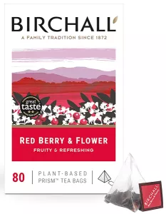 Birchall Red Berry & Flower Prism Tea Bags