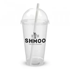 Shmoo Branded Plastic Cups & Lids Pack