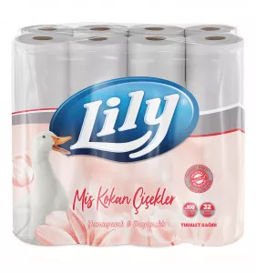 Lily Quilted Toilet Rolls - 3 Ply - 45 Rolls Bulk Pack