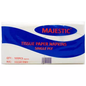 Majestic Napkins 30 x 30 - Single Ply x 500 Pack