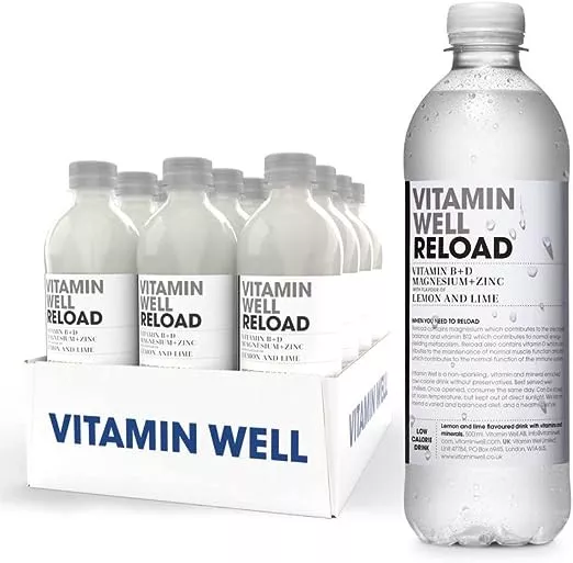 Vitamin Well - RELOAD - Lemon & Lime Functional Vitamin Water x 12 x 500ml