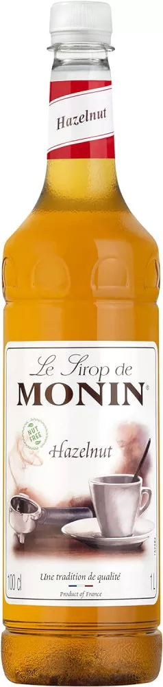 MONIN Nut Free Hazelnut Syrup - 1 Litre