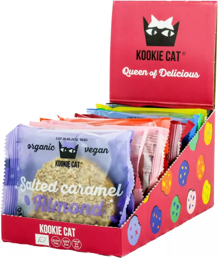 Kookie Cat - Individually Wrapped - Gluten Free & Vegan Cookies x12 