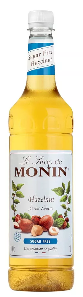 MONIN Sugar Free Hazelnut Syrup - 1 Litre