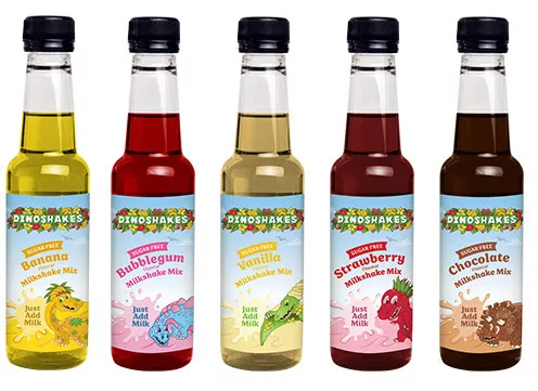 Dinoshakes Sugar Free Liquid Milkshake Mixes - 1 Litre