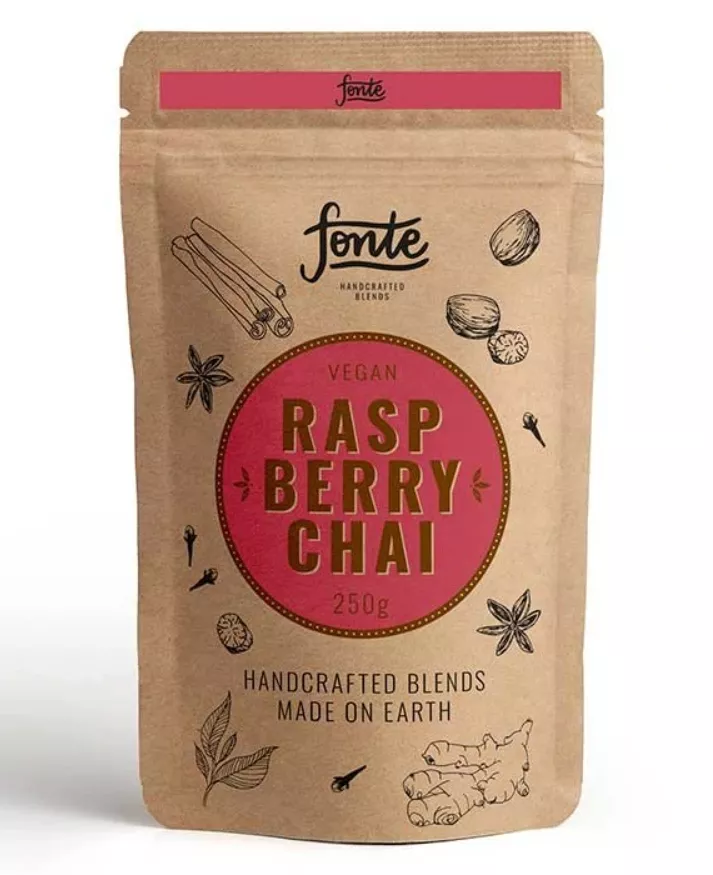 Fonte Hand Crafted Artisan Vegan Raspberry Chai - 250g