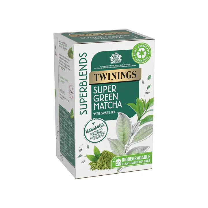 Twinings Super Green Matcha Superblend Enveloped Tea Bags 1 x 20