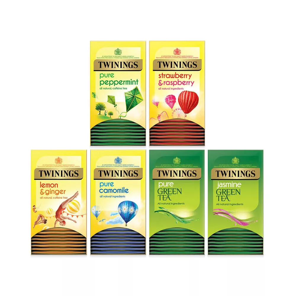 Twinings Fruit & Herbal Variety Pack 6 x 20